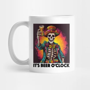 It's Beer O'Clock Design, with Black Lettering Mug